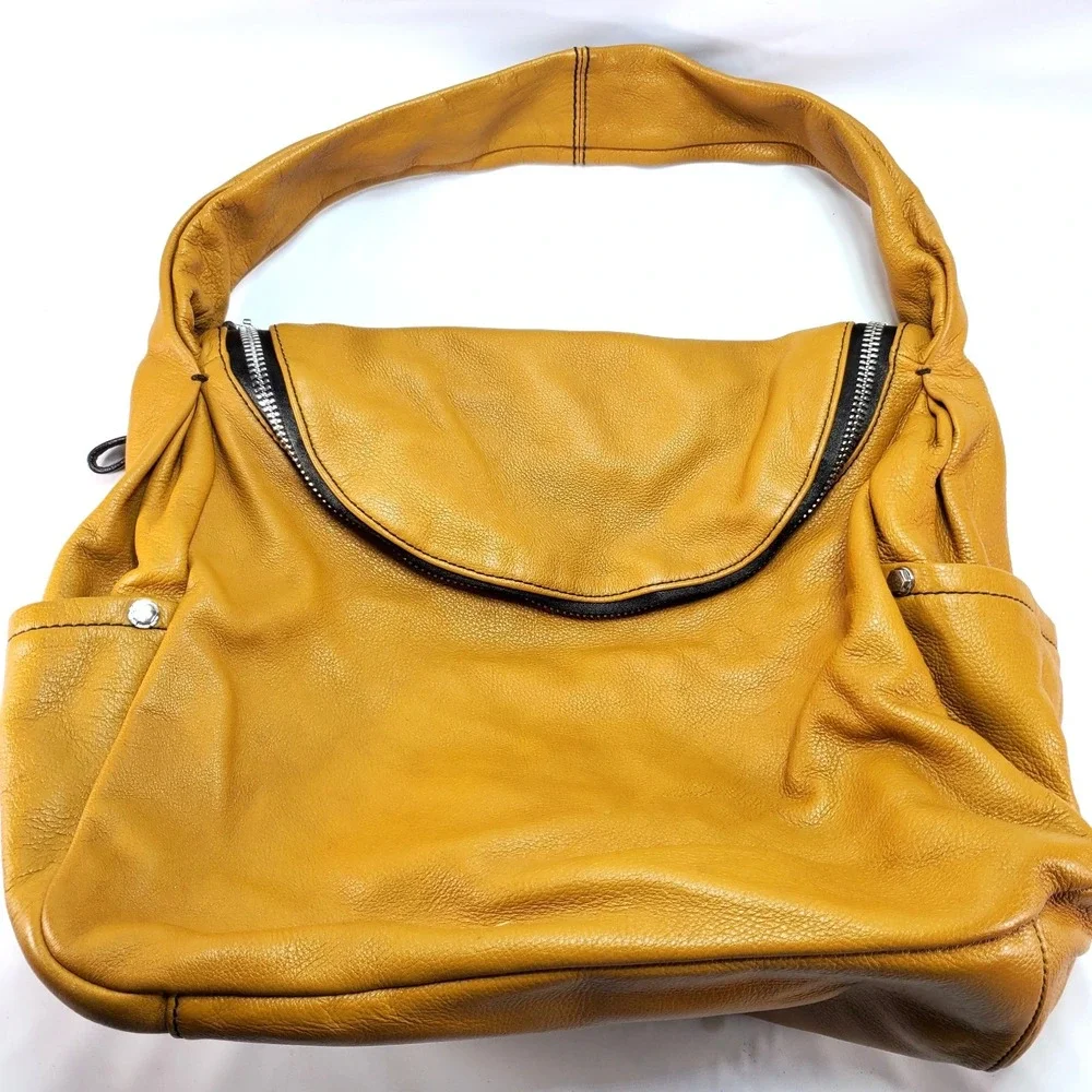 Pebbled Leather orYANY Buttery Soft Slouchy‎ Y2K Satchel Bag Indie Sleaze Hobo